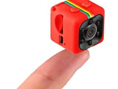 Mini Camera Spion iUni SQ11, Full HD 1080p, Audio Video, Night Vision, TV-Out, Red